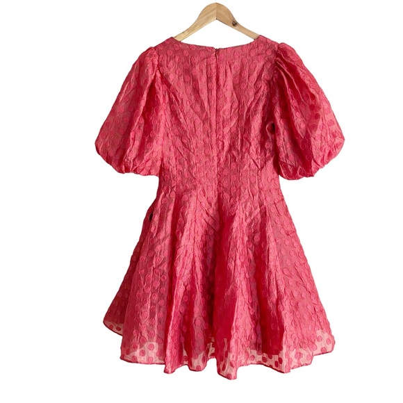 Rachel Parcell Flared Puff Sleeve Organza Mini Dress - Picture 4 of 15